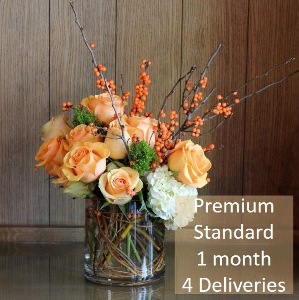 Premium flower subscription 1 month 4 deliveries