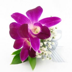 double orchid corsage