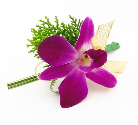 Purple Dendro Orchid Corsage
