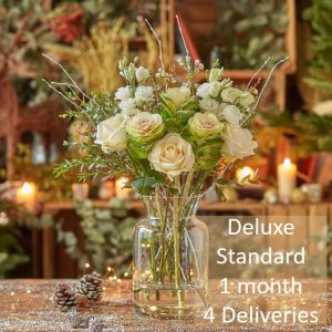 deluxe flower subscription 1 month 4 deliveries