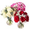 trio rose flower arrangement