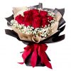 9 red rose bouquet