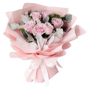 korea 6 pink pastel theme bouquet