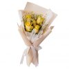 6 yellow rose chamomile bouqet