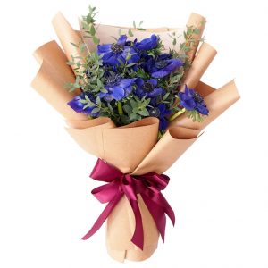 blue anemone bouquet (4)