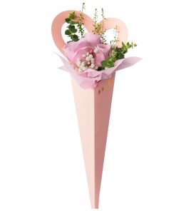 pink single stalk rose