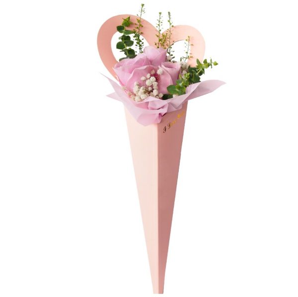 pink single stalk rose
